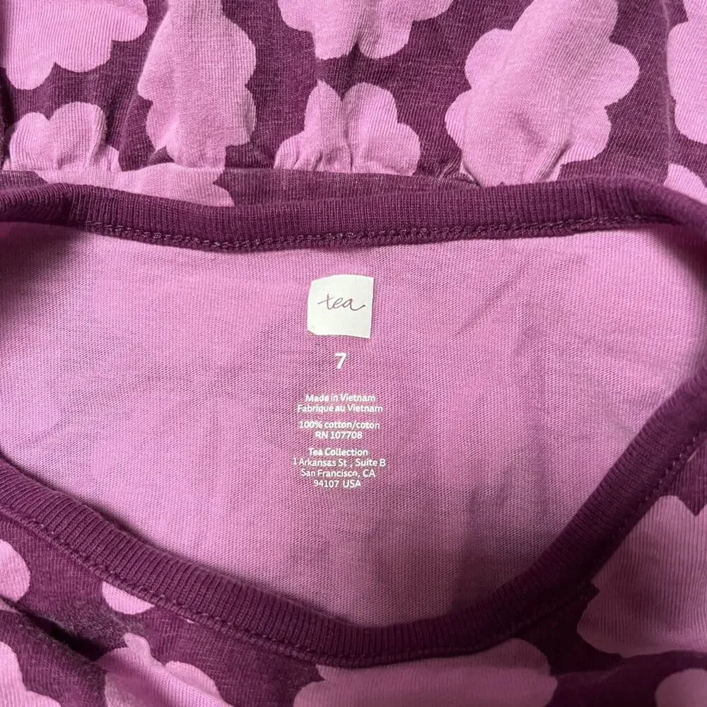Tea Collection Printed Ruffle Dress Size 7 - Picture 6 of 7